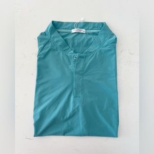 Coofandy Teal Polo Shirt Men’s Size M New